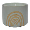 Sagebrook Home 80204 5" 15Oz Rainbow Citro Candle, Mint