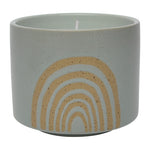 Sagebrook Home 80204 5" 15Oz Rainbow Citro Candle, Mint