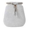 Sagebrook Home 17548-02 Ecomix, 18" Vase with Jute Detail, White