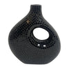 Sagebrook Home 18230-02 Ecomix, 13" Mosaic Vase, Black