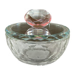 Sagebrook Home 17636-01 Glass, 4" Trinket Box with Heart, Blush