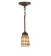 Meyda Lighting 30176 5"W Terra Bone Mini Pendant