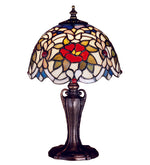 Meyda Lighting 30313 13" High Renaissance Rose Mini Table Lamp