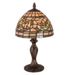 Meyda Lighting 30314 13.5"H Tiffany Turning Leaf Mini Table Lamp