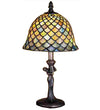 Meyda Lighting 30315 15"H Tiffany Fishscale Mini Table Lamp