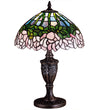 Meyda Lighting 30343 18" High Tiffany Cabbage Rose Accent Lamp