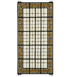 Meyda Lighting 30406 24"W X 48"H Fleur-de-lis Stained Glass Window Panel