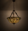 Meyda Lighting 30466 24"W Fishscale Inverted Pendant