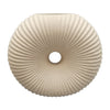 Sagebrook Home 18953-02 Ceramic, 9" Donut Hole Vase, Cotton