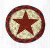 Earth Rugs IC-15 Red Star Printed Coaster 5``x5``