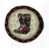 Earth Rugs IC-19 Boots Printed Coaster 5``x5``