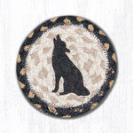 Earth Rugs IC-43 Howling Coyote Printed Coaster 5``x5``