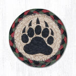 Earth Rugs IC-81 Bear Paw Printed Coaster 5``x5``