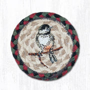 Chickadee printed coaster 5x5 inches