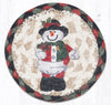 Earth Rugs IC-81 Snowman in Top Hat Printed Coaster 5``x5``