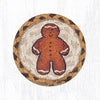 Earth Rugs IC-111 Gingerbread Man Printed Coaster 5``x5``