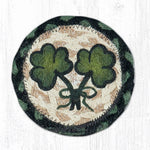 Earth Rugs IC-116 Shamrock Printed Coaster 5``x5``