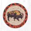 Earth Rugs IC-240 Buffalo Printed Coaster 5``x5``