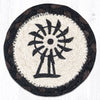 Earth Rugs IC-313 Windmill Printed Coaster 5``x5``