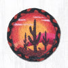 Earth Rugs IC-319 Desert Sunset Printed Coaster 5``x5``