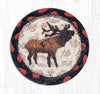 Earth Rugs IC-319 Winter Elk Printed Coaster 5``x5``