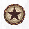 Earth Rugs IC-357 Burgundy Star Printed Coaster 5``x5``