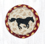 Earth Rugs IC-357 Running Horse Printed Coaster 5``x5``