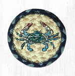 Earth Rugs IC-359 Blue Crab Printed Coaster 5``x5``