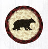 Earth Rugs IC-395 Cabin Bear Printed Coaster 5``x5``