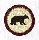 Earth Rugs IC-395 Cabin Bear Printed Coaster 5``x5``