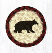 IC-395 Cabin Bear Printed Coaster 5x5 square drink coaster