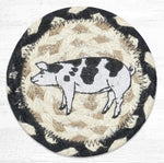 Earth Rugs IC-430 Pig Printed Coaster 5``x5``