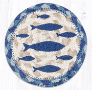 IC-443 Fish Printed Coaster 5x5 square drink coaster
