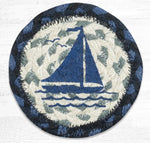 Earth Rugs IC-443 Sailboat Printed Coaster 5``x5``