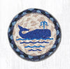 Earth Rugs IC-443 Whale Printed Coaster 5``x5``