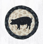 Earth Rugs IC-459 Pig Silhouette Printed Coaster 5``x5``