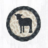 Earth Rugs IC-459 Sheep Silhouette Printed Coaster 5``x5``