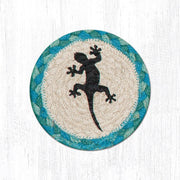 Earth Rugs gecko printed coaster rustic Southwest 5x5