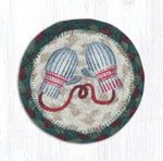 Earth Rugs IC-508 Winter Mittens Printed Coaster 5``x5``