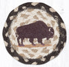 Earth Rugs IC-518 Buffalo Printed Coaster 5``x5``