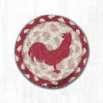 Earth Rugs IC-519 Red Rooster Printed Coaster 5``x5``