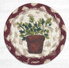 Earth Rugs IC-524 Parsley Printed Coaster 5``x5``