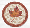 Earth Rugs IC-601 Maple Leaf Printed Coaster 5``x5``