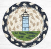 Earth Rugs IC-619 Nubble Lighthouse Printed Coaster 5``x5``