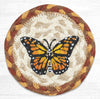 Earth Rugs IC-630 Monarch Printed Coaster 5``x5``