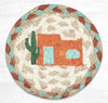 Earth Rugs IC-782 Adobe Home Printed Coaster 5``x5``