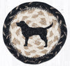 Earth Rugs IC-9-93 Black Lab Silhouette Printed Coaster 5``x5``