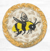 Earth Rugs IC-9-101 Bee Printed Coaster 5``x5``