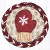 Earth Rugs IC-9-117 Red Mitten Printed Coaster 5``x5``