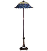 Meyda Lighting 31104 60"H Tiffany Peacock Feather Floor Lamp